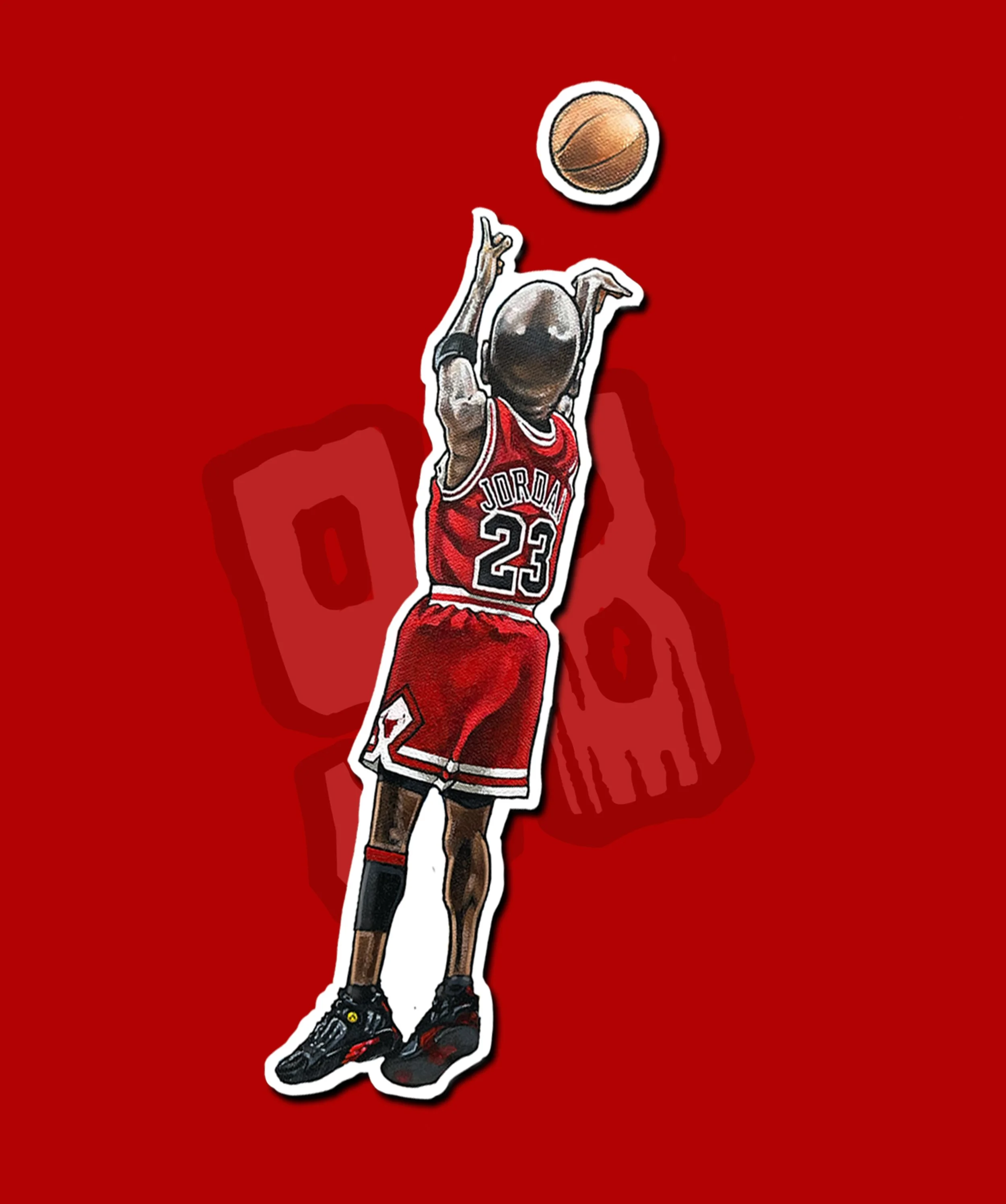 Paintin' Manning — 1998 Michael Jordan Last Shot Poster by Artist